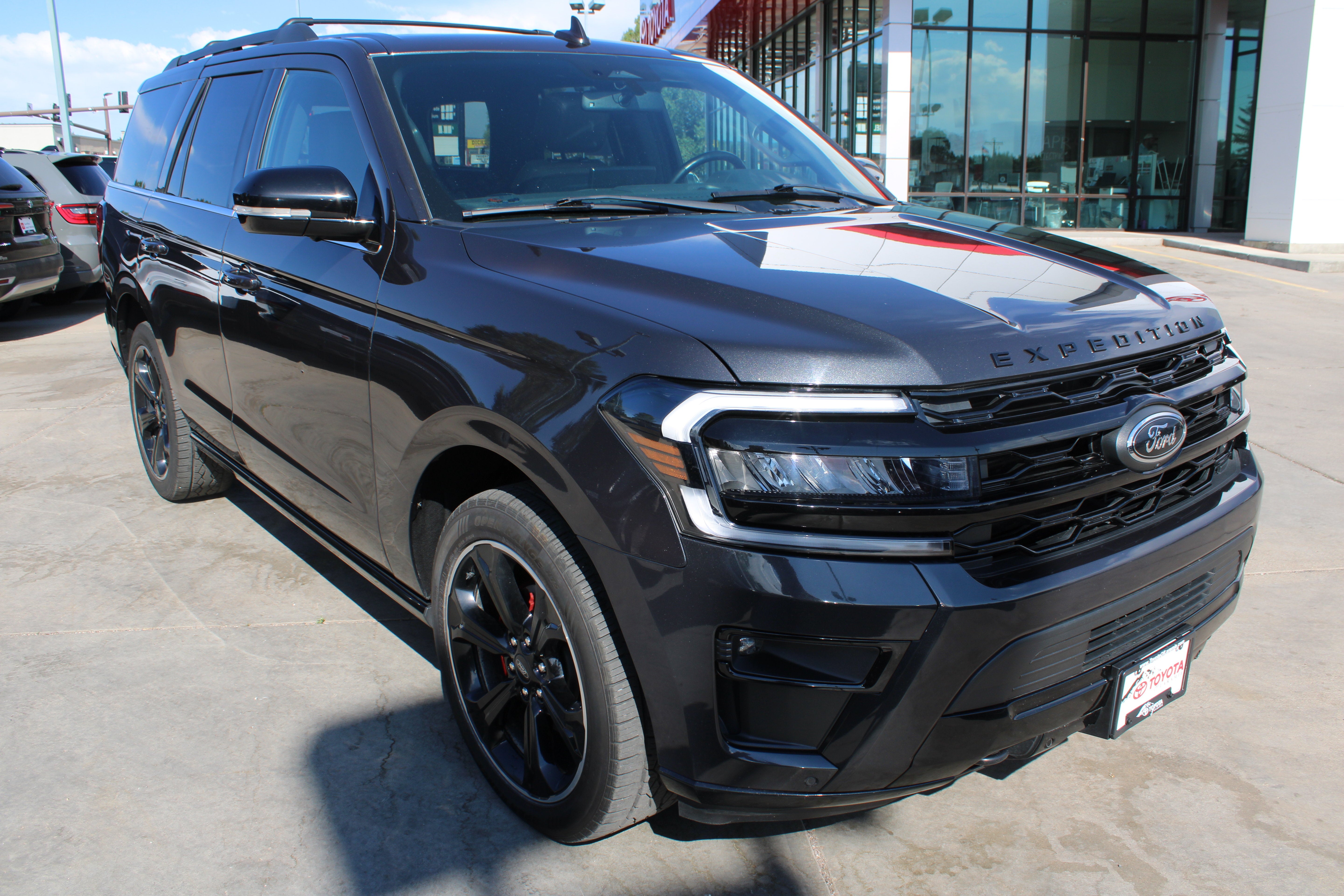 2022 Ford Expedition Limited in Gray — front three-quarter view