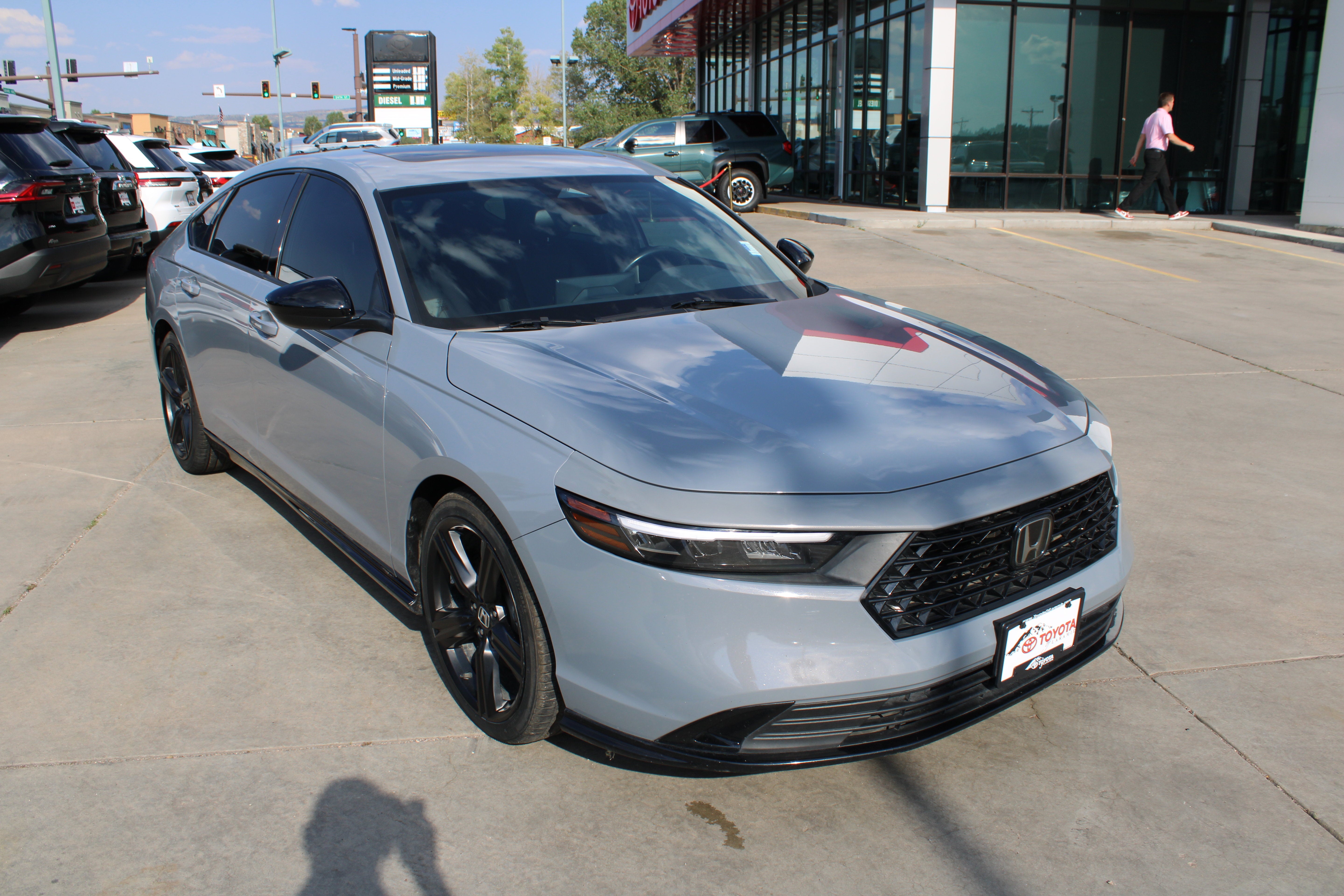 2023 Honda Accord Hybrid Sport-L in Gray — front three-quarter view