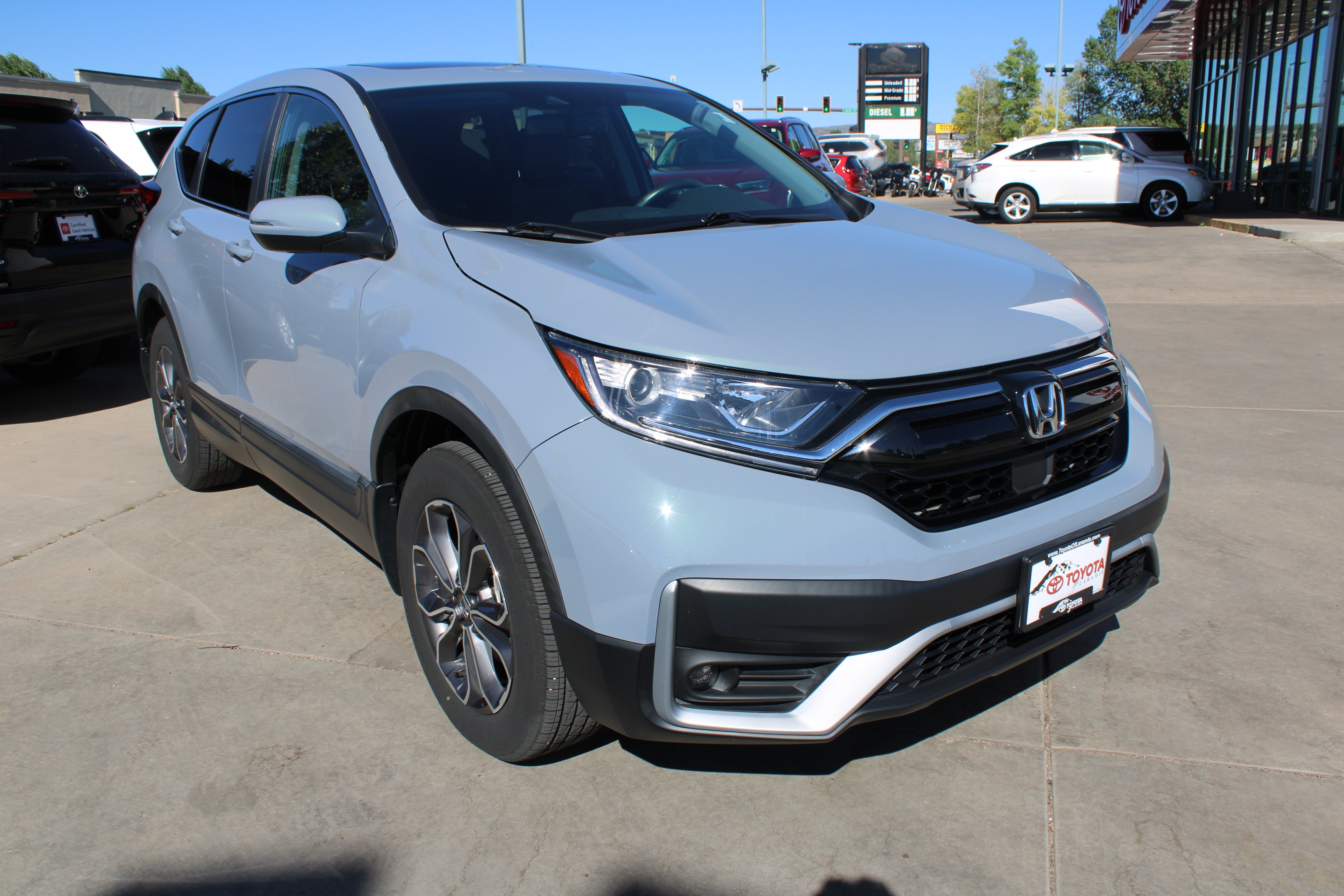 2020 Honda CR-V EX-L in Gray — front three-quarter view