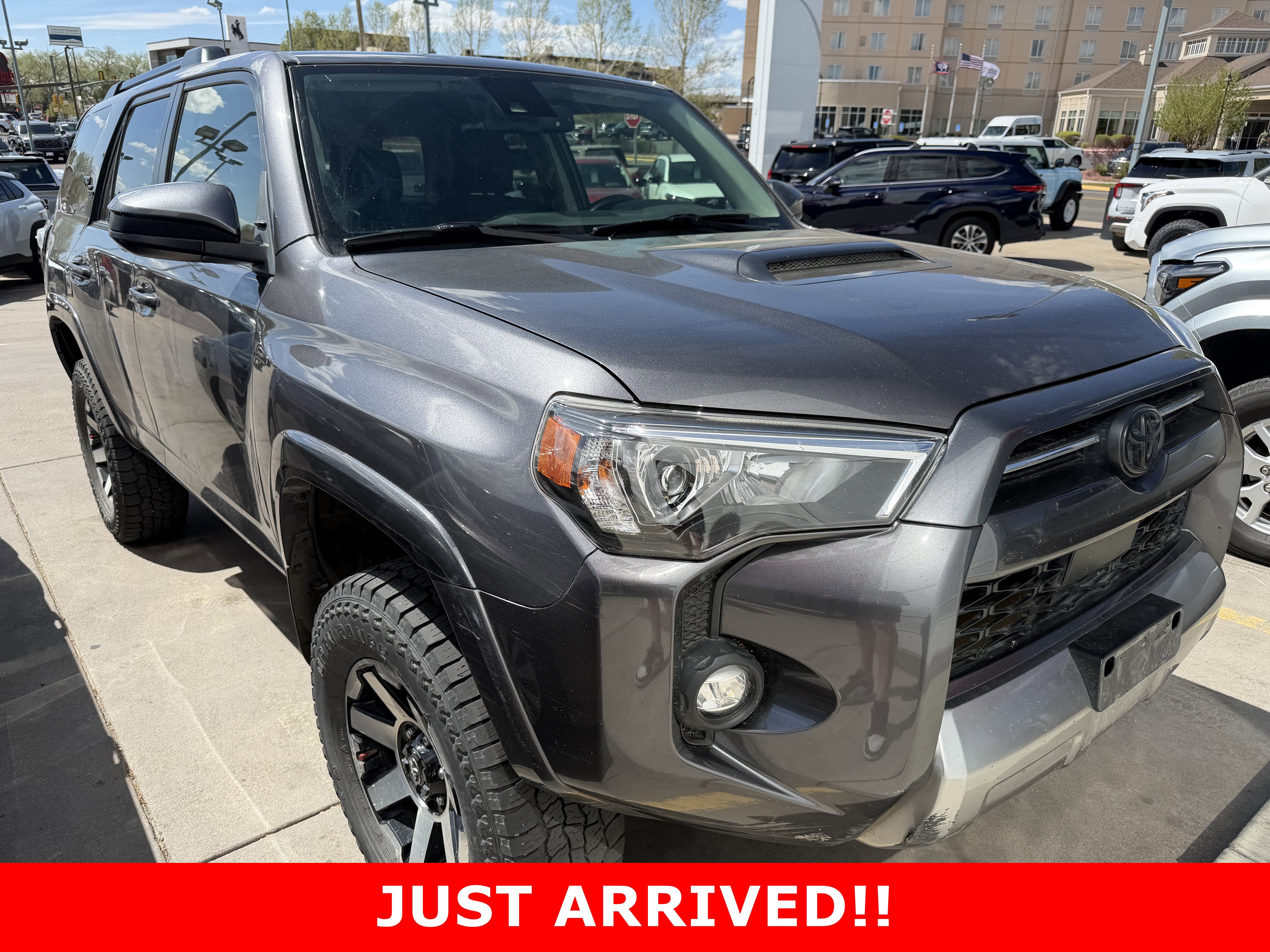 2022 Toyota 4Runner TRD Off Road in Gray — front three-quarter view