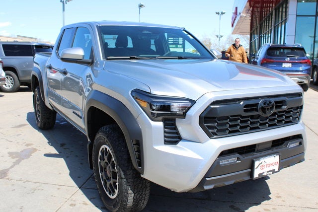 2026 Toyota Tacoma TRD Off-Road in Celestial Silver Metallic — front three-quarter view