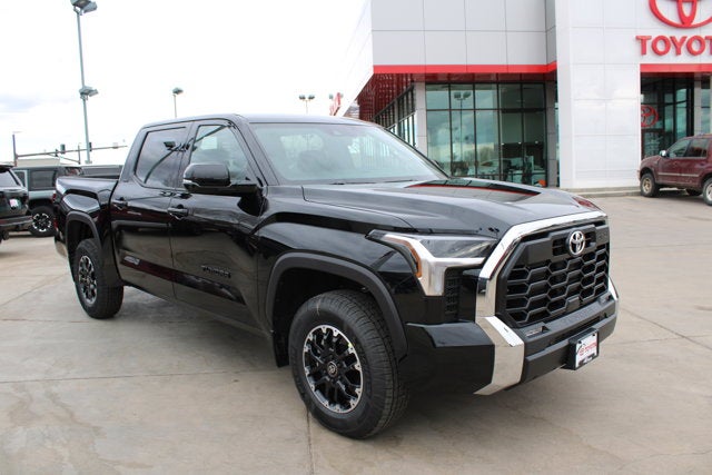 2026 Toyota Tundra SR5 in Midnight Black Metallic — front three-quarter view