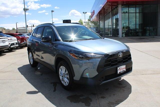 2026 Toyota Corolla Cross LE in Celestite — front three-quarter view