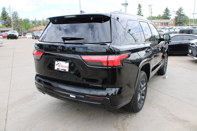 2026 Toyota Sequoia — rear three-quarter view