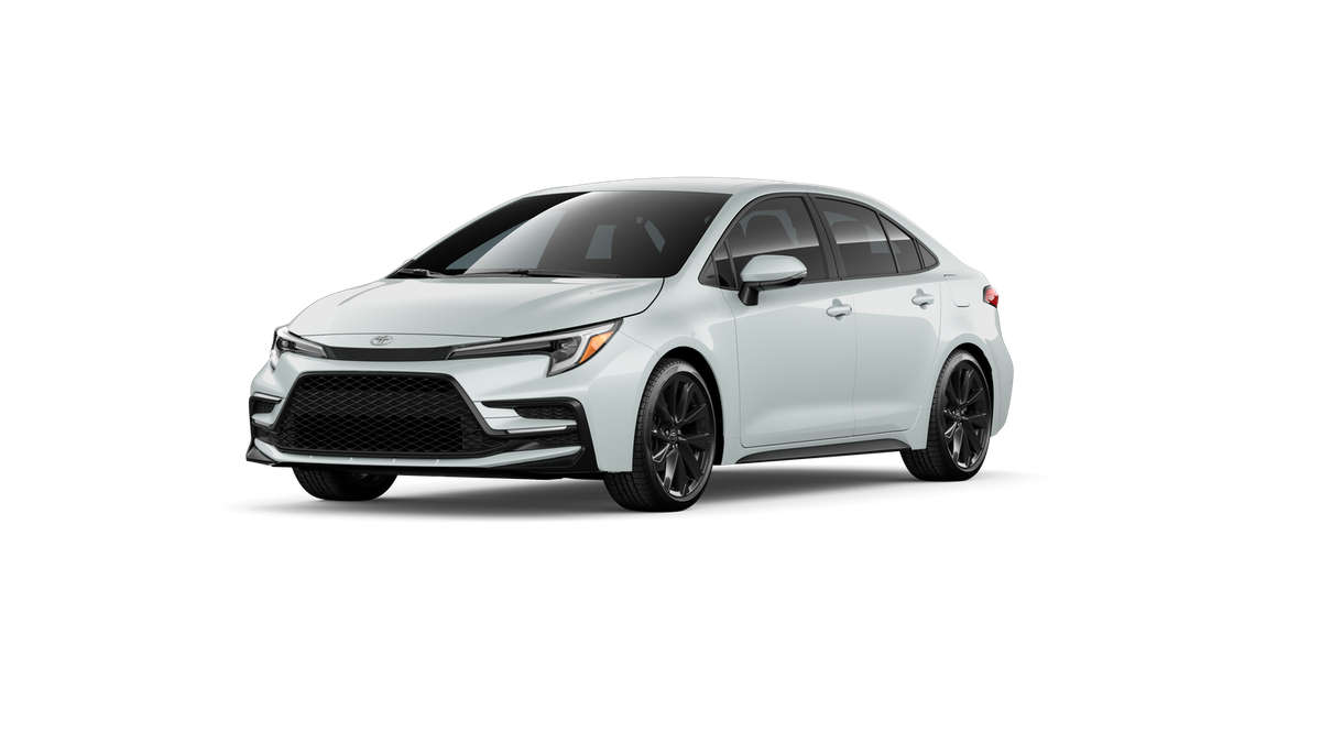 2026 Toyota Corolla SE in Wind Chill Pearl — front three-quarter view