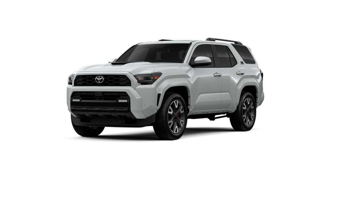 2026 Toyota 4Runner TRD Sport Premium in Wind Chill Pearl — front three-quarter view