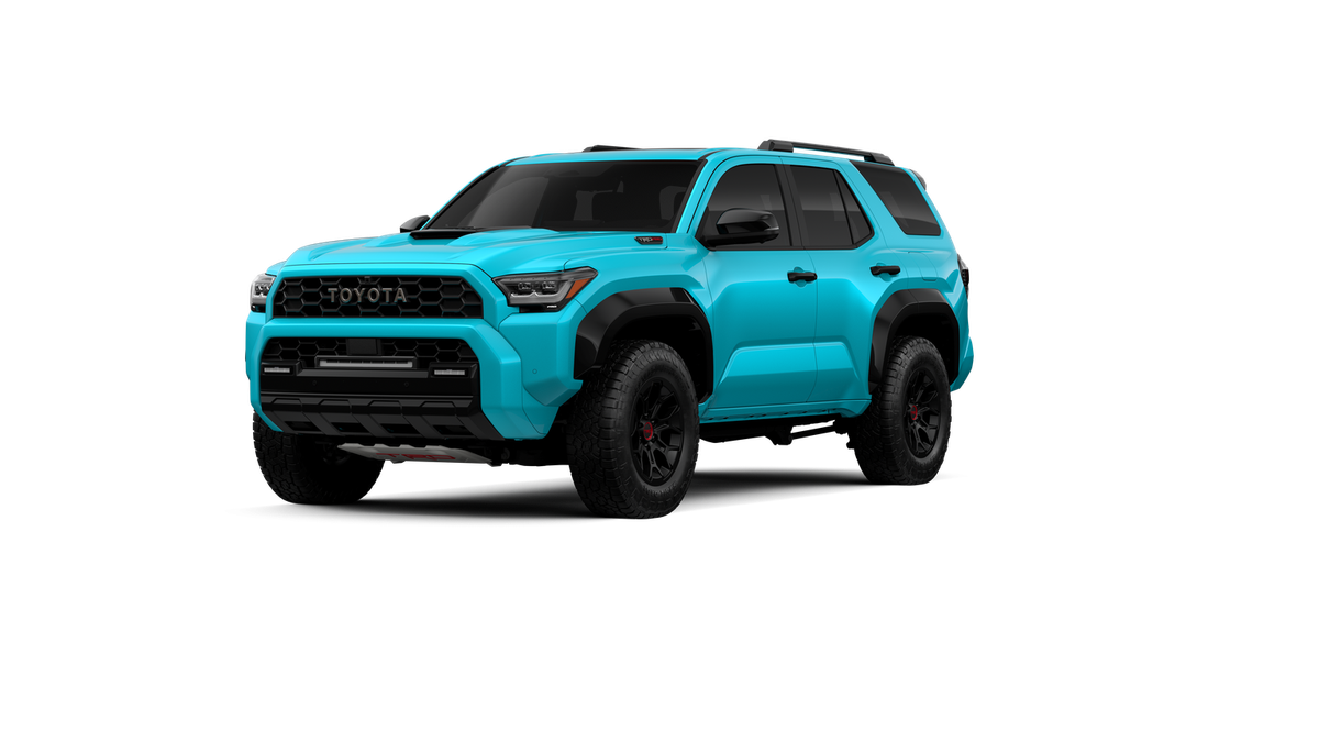 2026 Toyota 4Runner i-FORCE MAX TRD Pro in Wave Maker — front three-quarter view